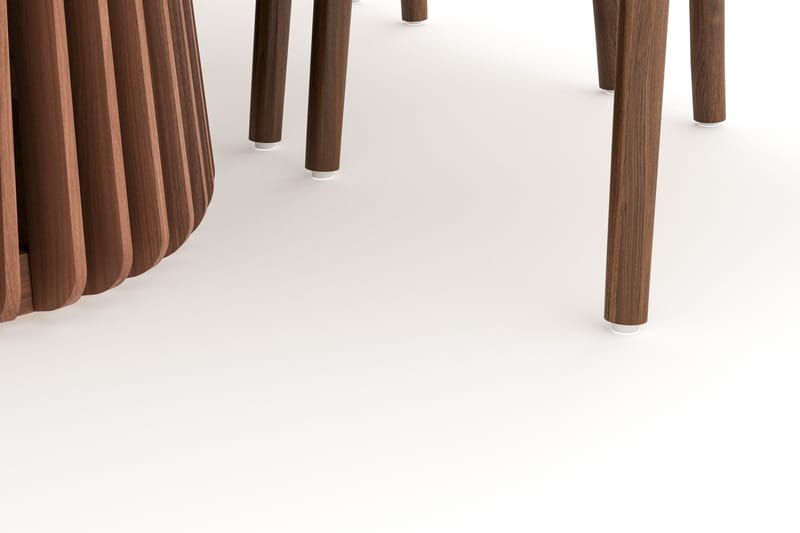 Peyra Spisegruppe 200 cm Ovalt spisebord med 6 Dastoori Spisestoler - Valnøtt - Møbler - Bord - Spisegruppe