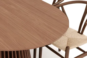 Peyra Spisegruppe 200 cm Ovalt spisebord med 6 Dastoori Spisestoler - Valnøtt - Møbler - Bord - Spisegruppe