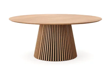 Peyra spisegruppe rund 180 cm eik med 8 Build spisestoler - Eik - Møbler - Bord - Spisegruppe