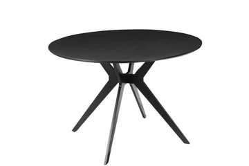 Philip Spisebord Rund 110 cm - Svart - Møbler - Bord - Spisebord & kjøkkenbord