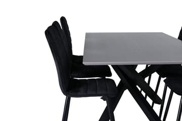 Piazza Spisebord 190 cm med 6 Windu Spisestoler - Møbler - Bord - Spisegruppe