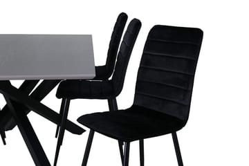 Piazza Spisebord 190 cm med 6 Windu Spisestoler - Møbler - Bord - Spisegruppe