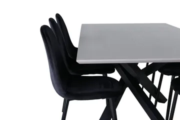 Piazza Spisebord 190 cm med 6 Polar Kjøkkenstoler - Møbler - Bord - Spisegruppe