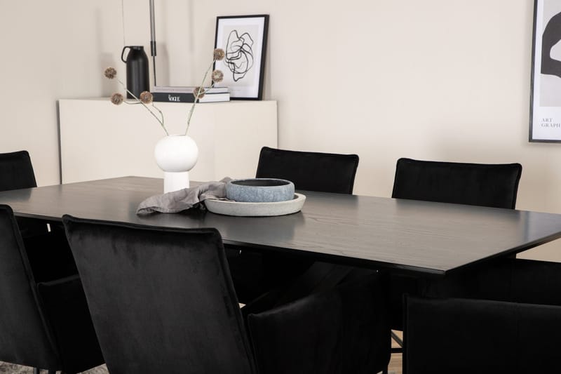 Piazza Spisebord 190 cm med 6 Petra Armstoler - Møbler - Bord - Spisegruppe