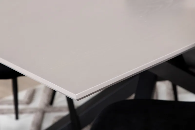 Piazza Spisegruppe 180 cm Rektangulær med 6 Polar Stoler - Sort - Møbler - Bord - Spisegruppe