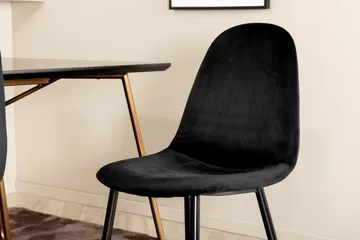 Pipi Spisegruppe 190 cm inkl. 6 Pontus Stoler - Svart/Kobber - Møbler - Bord - Spisegruppe