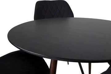 Plaza rundt spisebord med 4 Gemma spisestoler - Møbler - Bord - Spisegruppe