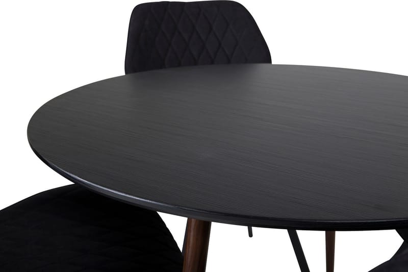 Plaza rundt spisebord med 4 Gemma spisestoler - Møbler - Bord - Spisegruppe