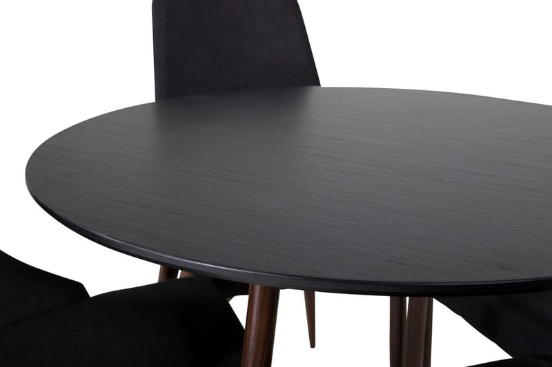 Plaza rundt spisebord med 4 Leone spisestoler - Møbler - Bord - Spisegruppe