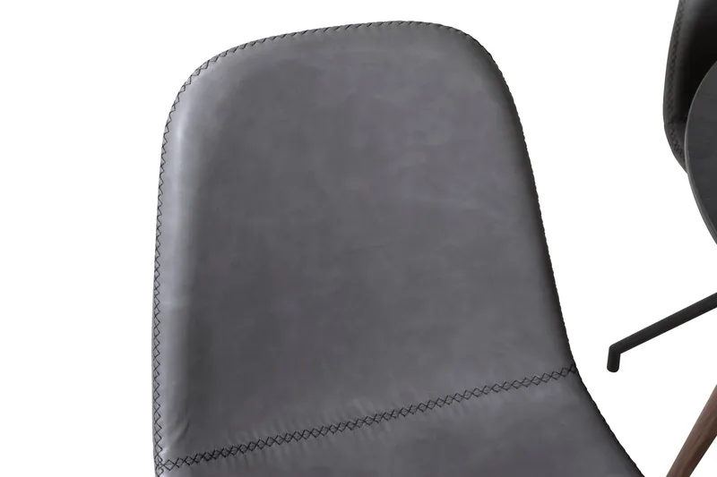 Plaza Spisegruppe 100 cm Rund med 4 Polar Stoler, Sort