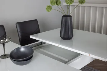 Pluto Spisegruppe 120 cm Rektangulær med 4 Lily Stoler - Sort - Møbler - Bord - Spisegruppe