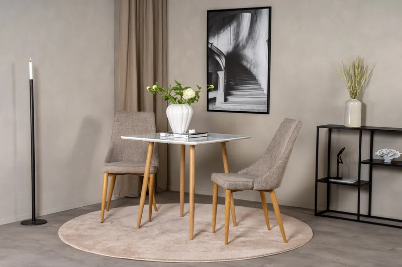 Polar Lite Kvadratisk Spisebord 75 cm - Hvit - Møbler - Bord - Spisebord & kjøkkenbord