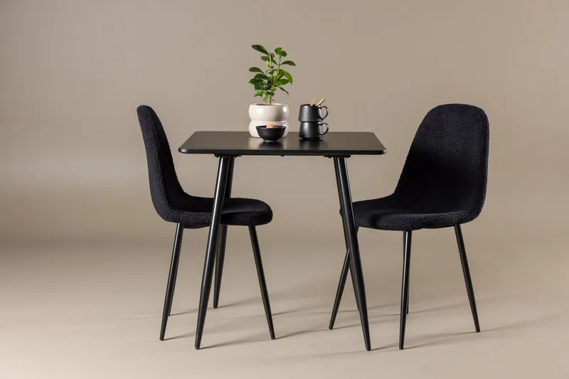 Polar Spisebord 75x75 cm med 2 Polar Spisestoler