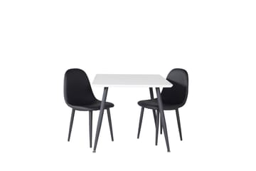 Polar Spisegruppe 80 cm Rektangulær med 2 Polar Stoler