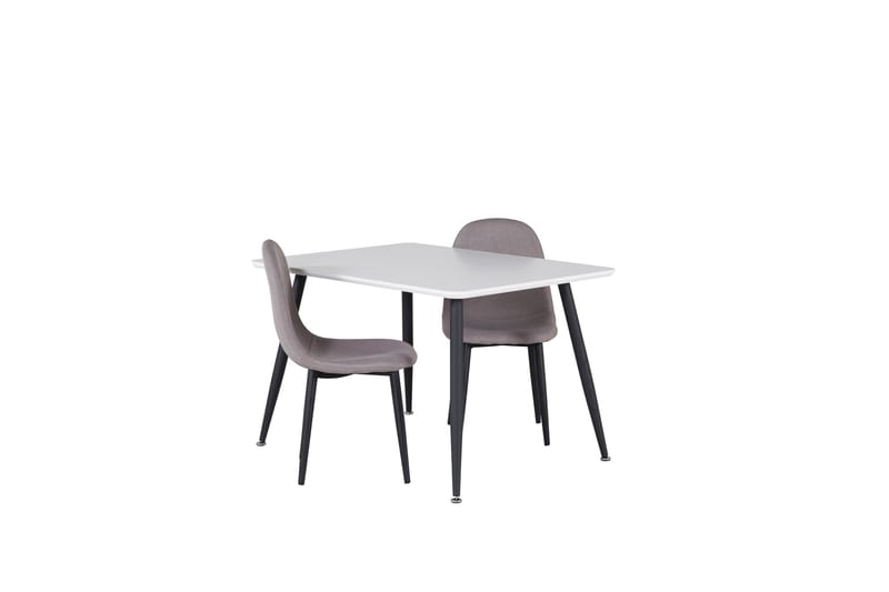 Polar Spisegruppe 80 cm Rektangulær med 2 Polar Stoler - Sort - Møbler - Bord - Spisegruppe