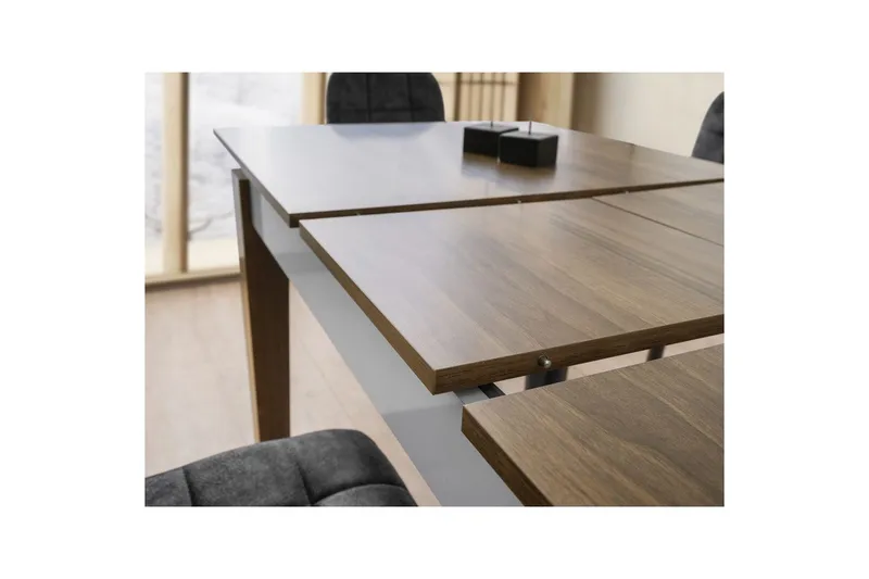 Pradera Spisebord 175 cm Rektangulær - Valnøtt/Hvit - Møbler - Bord - Spisebord & kjøkkenbord