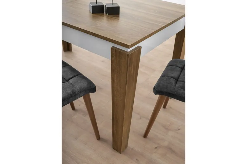 Pradera Spisebord 175 cm Rektangulær - Valnøtt/Hvit - Møbler - Bord - Spisebord & kjøkkenbord