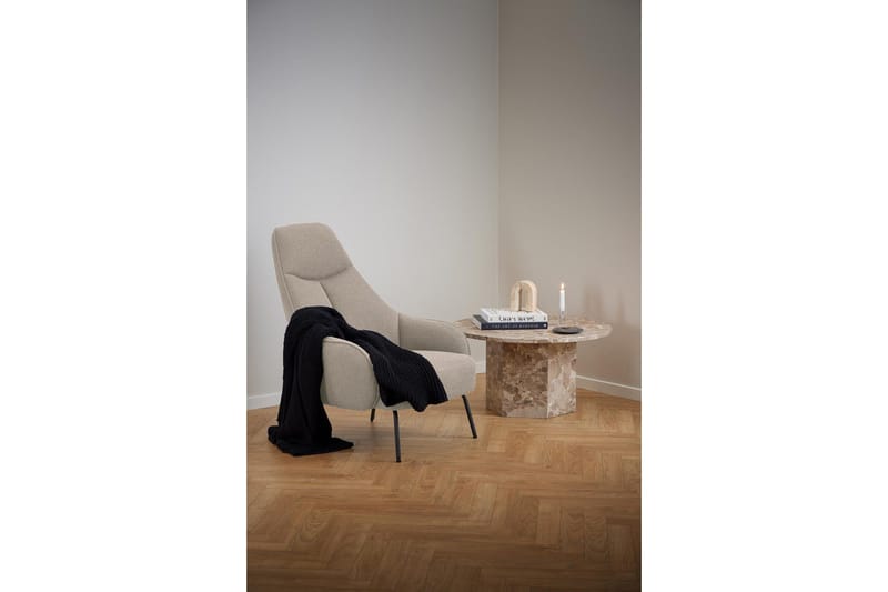 Prisa Rundt Sofabord i Marmorstein 80 cm - Beige - Møbler - Bord - Sofabord & salongbord