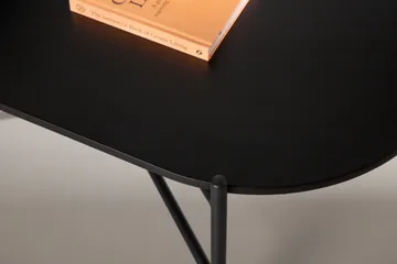 Pueblo 120 cm Ovalt Sofabord i Malt Tre - Svart - Møbler - Bord - Sofabord & salongbord