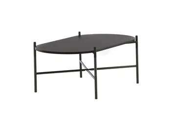 Pueblo 120 cm Ovalt Sofabord i Malt Tre - Svart - Møbler - Bord - Sofabord & salongbord