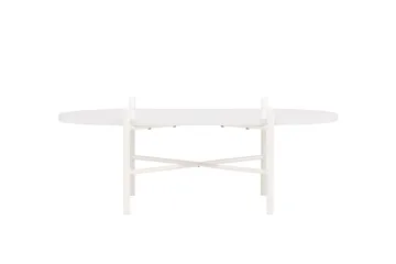 Pueblo 65,5 cm Ovalt Sofabord i Lyst Tre - Hvit - Møbler - Bord - Sofabord & salongbord