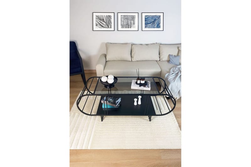 Quorinor Stuebord 145 cm - Sort - Møbler - Bord - Sofabord & salongbord