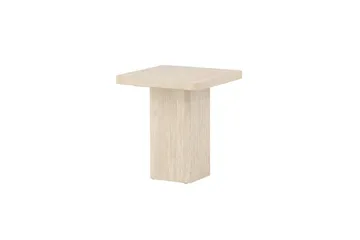 Qvart Kvadratisk Sofabord i Stein med Avrundede Hjørner - Beige - Møbler - Bord - Sofabord & salongbord