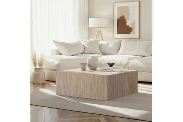 Rambabu Sofabord 90 cm - Gul/Brun - Møbler - Bord - Sofabord & salongbord