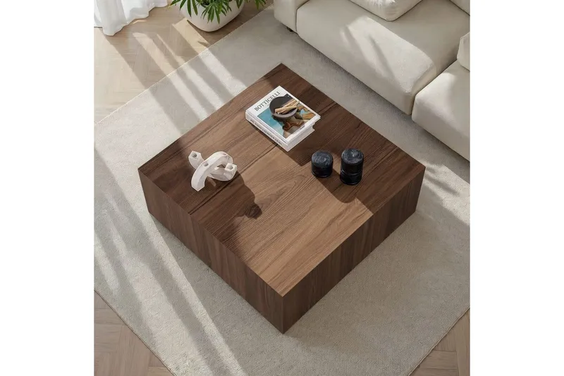 Rambabu Sofabord 90 cm - Sand - Møbler - Bord - Sofabord & salongbord