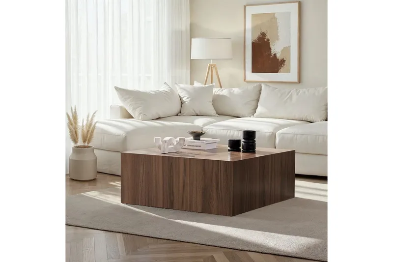 Rambabu Sofabord 90 cm - Sand - Møbler - Bord - Sofabord & salongbord