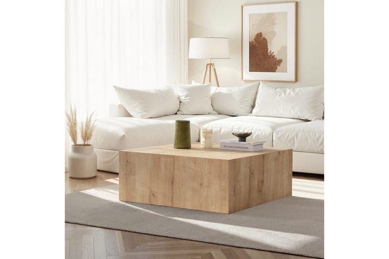 Rambabu Sofabord 90 cm - Sand - Møbler - Bord - Sofabord & salongbord