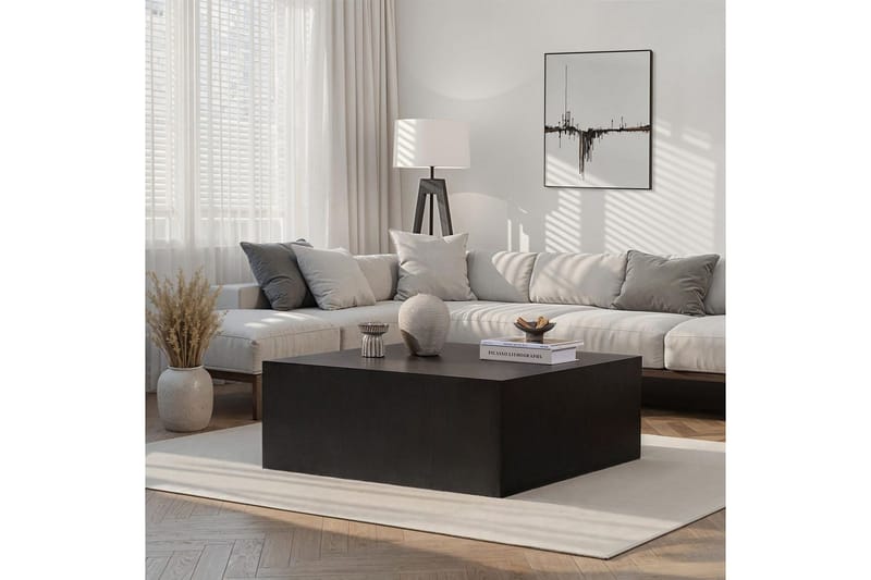 Rambabu Sofabord 90 cm - Svart - Møbler - Bord - Sofabord & salongbord