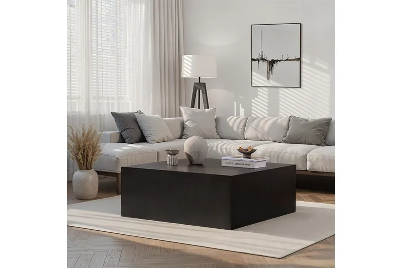 Rambabu Sofabord 90 cm - Svart - Møbler - Bord - Sofabord & salongbord