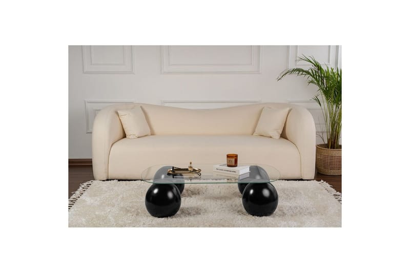Ranni Sofabord 118 cm - Svart/Hvit - Møbler - Bord - Sofabord & salongbord