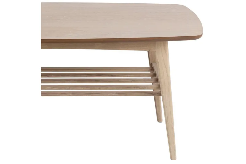 Reeves Rektangulært Salongbord med Hyller i Tre - Beige - Møbler - Bord - Sofabord & salongbord