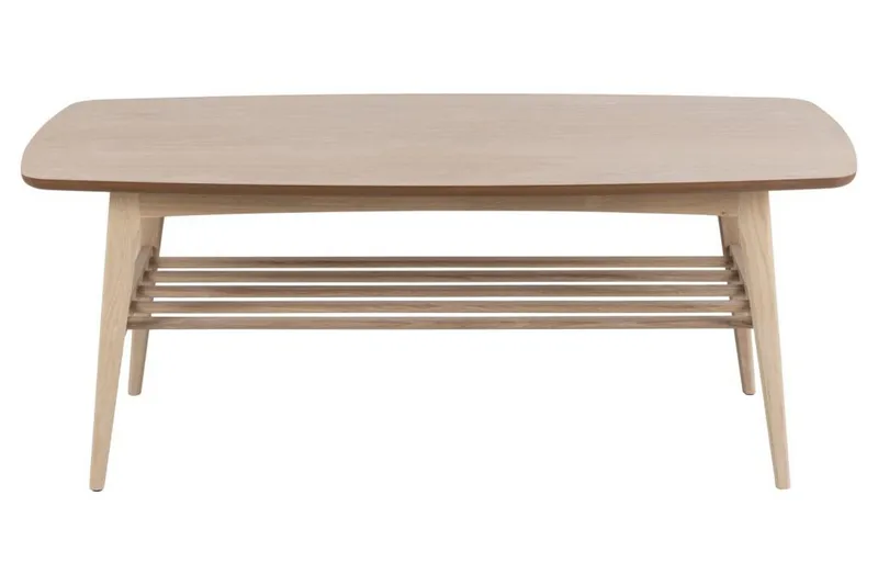Reeves Rektangulært Salongbord med Hyller i Tre - Beige - Møbler - Bord - Sofabord & salongbord