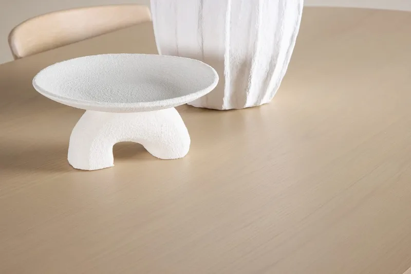 Rektangulær spisegruppe Tyresö 220 cm med 6 Ven stoler - Natur/Whitewash - Møbler - Bord - Spisegruppe