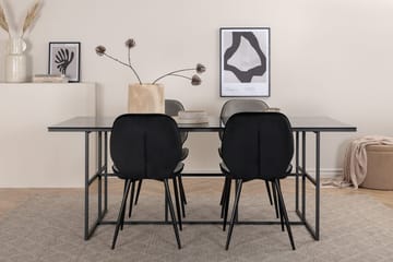 Rektangulær spisegruppe Venture Home Leif, Emma - lys grå - Møbler - Bord - Spisegruppe