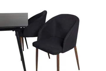 Rektangulær spisegruppe Venture Home Silar, Arch - svart - Møbler - Bord - Spisegruppe