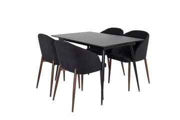Rektangulær spisegruppe Venture Home Silar, Arch - svart - Møbler - Bord - Spisegruppe