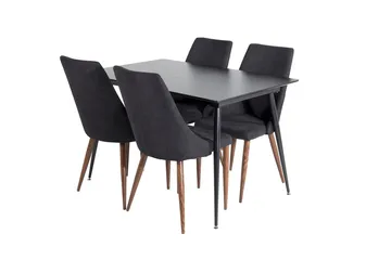 Rektangulær spisegruppe Venture Home Silar, Leone - svart - Møbler - Bord - Spisegruppe