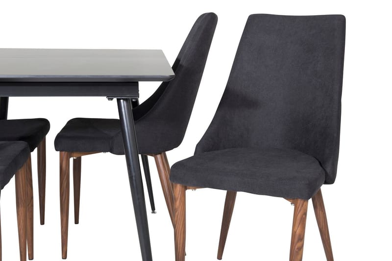Rektangulær spisegruppe Venture Home Silar, Leone - svart - Møbler - Bord - Spisegruppe
