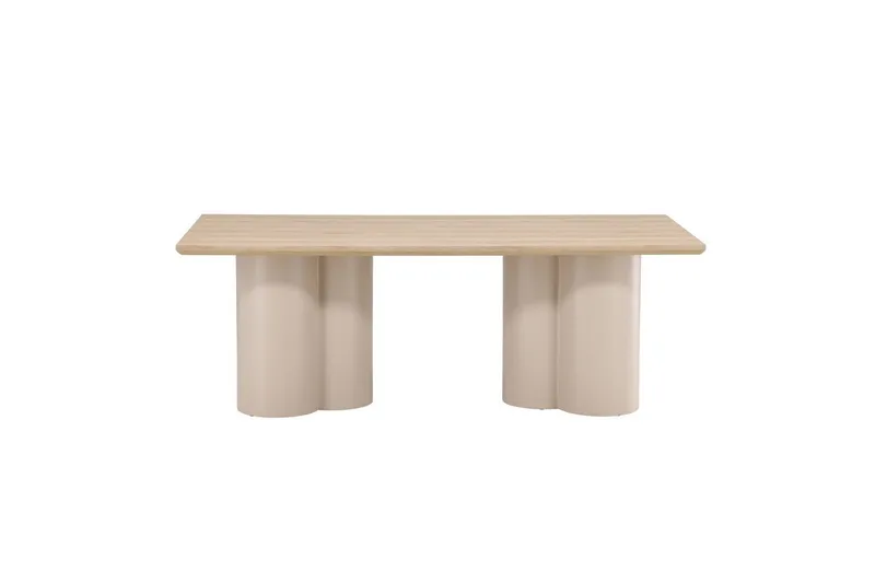Rektangulært spisebord Olivia, Beige, 210x100x75