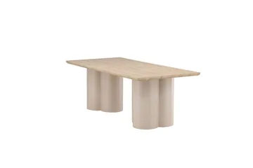 Rektangulært spisebord Olivia - Beige, 210x100x75 - Møbler - Bord - Spisebord & kjøkkenbord