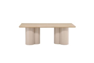 Rektangulært spisebord Olivia - Beige, 210x100x75 - Møbler - Bord - Spisebord & kjøkkenbord