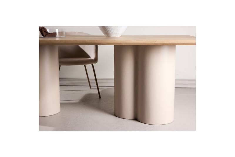 Rektangulært spisebord Olivia - Beige, 210x100x75 - Møbler - Bord - Spisebord & kjøkkenbord