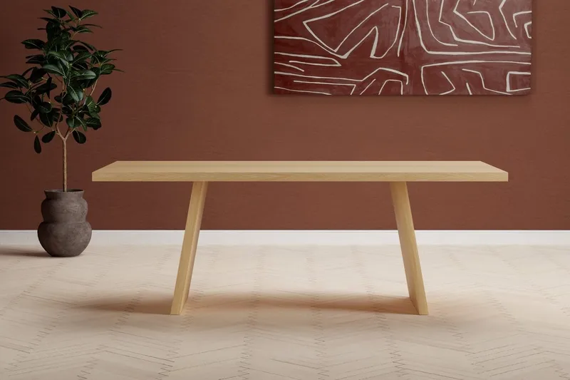 Rektangulært spisebord Venture Home Logga Natur - natur - Møbler - Bord - Spisebord & kjøkkenbord