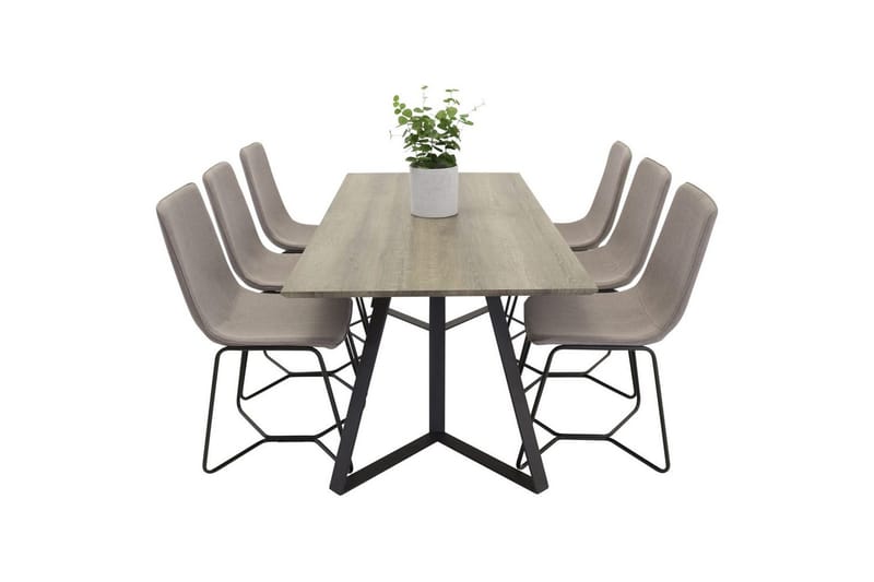 Rektangulært spisestuesett Marina, X - Møbler - Bord - Spisegruppe