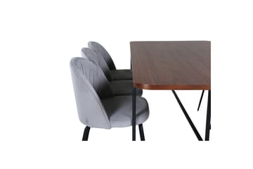 Rektangulært spisestuesett Uno, Wrinkles - Møbler - Bord - Spisegruppe