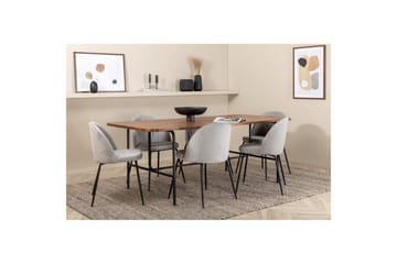 Rektangulært spisestuesett Uno, Wrinkles - Møbler - Bord - Spisegruppe